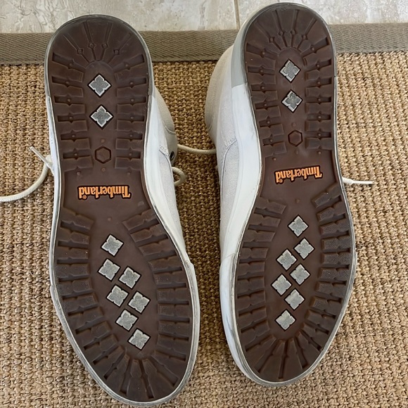 Timberland Olive White Boots 10 - Picture 9 of 12